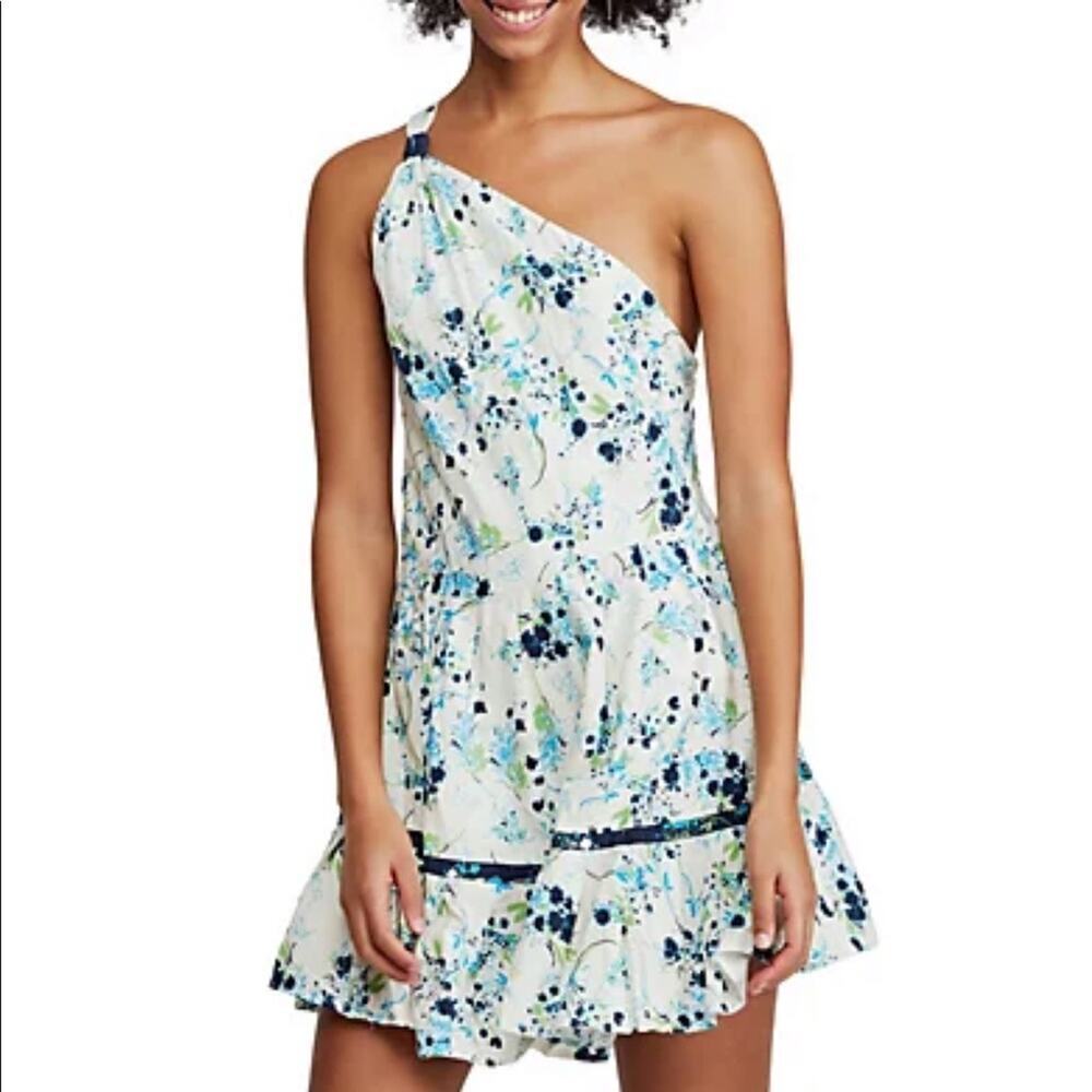 NWOT Free People All Mine 1 shoulder floral dress - Picture 4 of 10